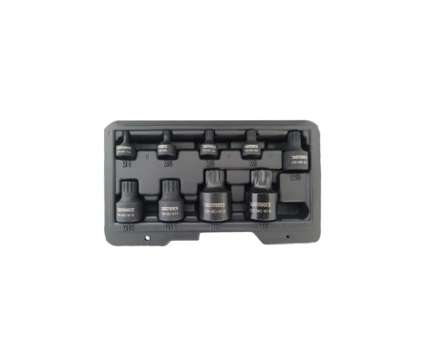 9 Piece Stubby Impact Spline Bit Socket Set M4 to M18 Low Profile, Image 3