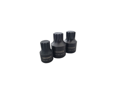 9 Piece Stubby Impact Spline Bit Socket Set M4 to M18 Low Profile, Image 6
