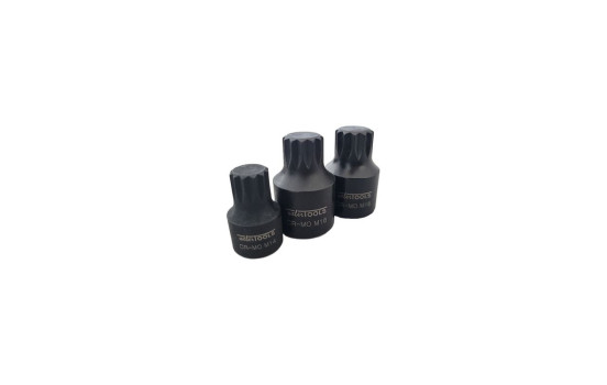 9 Piece Stubby Impact Spline Bit Socket Set M4 to M18 Low Profile, Image 11