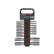 Force 1/4", 3/8" & 1/2" 6-sided Long socket set 17-piece