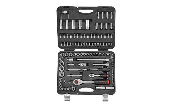 Force 1/4" & 1/2" Socket Set 6-sided 108 pieces