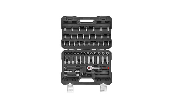 Force Socket and Bit Socket Set 1/4" 56 pieces