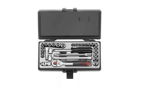 Force Socket Set 1/4" 12-sided 31 pieces