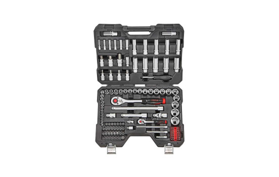Force Socket Set 1/4" & 1/2" 6-sided & bit sockets 131 pieces