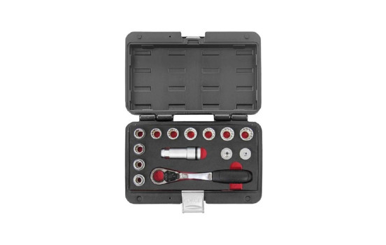 Force Socket set 3/8" Multi-pronged 14-piece, Image 2