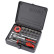 Socket set 1/4'' in metal case, 18 pieces