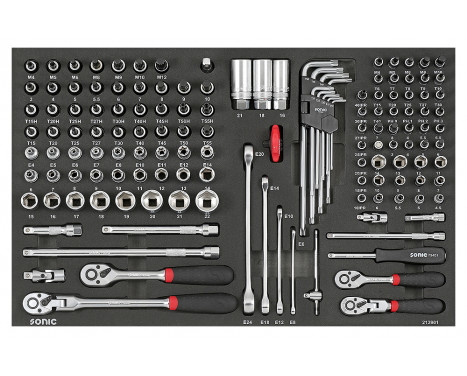 Sonic Socket Set 1/4" & 3/8", 139 Piece