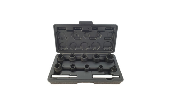 Spiral socket set 1/2", 3/8" 12-piece