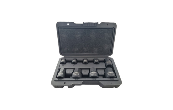 WT-8744 Stubby impact socket set | Allen | 9-piece