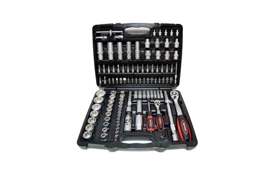 108 piece 1/4 & 1/2 socket set