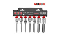 7pc 1/2" DR. Hex socket bit set (100mmL)