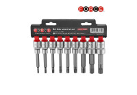 9pc 1/2" DR. Ribe socket bit set (100mmL)