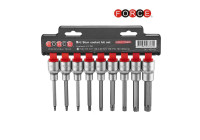 9pc 1/2" DR. Star socket bit set (100mmL)