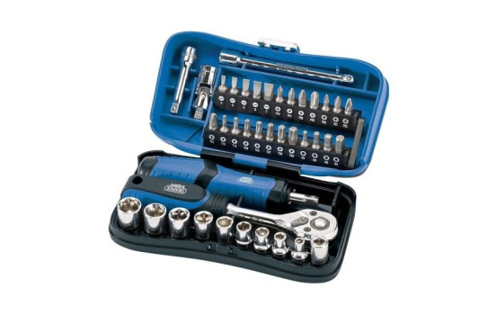 Draper 1/4'' Ratchet, socket and bit set 39pcs