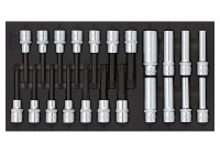 Sonic Sockets & Bit socket set 1/2", SFS 1/3 22-piece