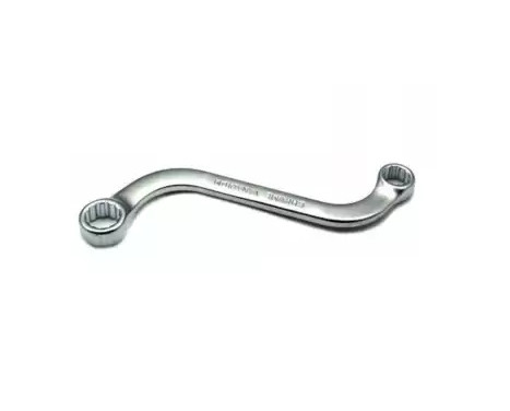 Force S-shaped ring spanner 17mm x 19mm