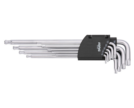 L-key set TX, extra long with ball head 9 pcs.