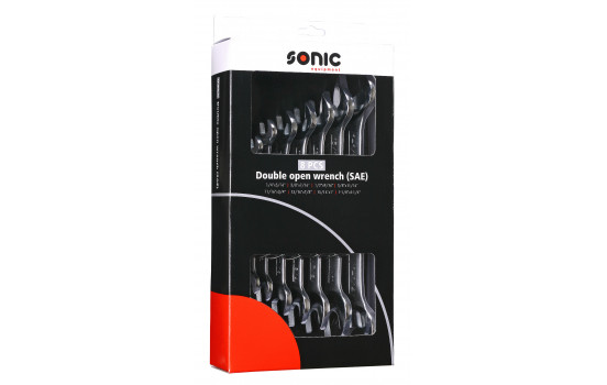 Double wrench set (SAE) 8 pcs.