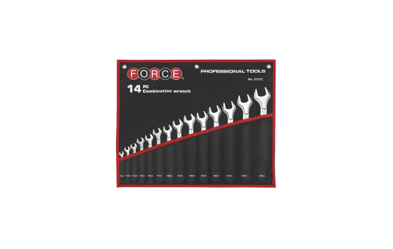 Force combination wrench set 14 pieces