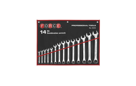 Force combination wrench set 14 pieces