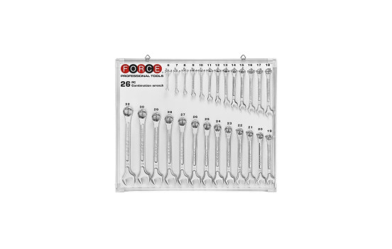 Force Combination Wrench Set 26 Pieces