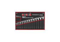 Force Combination Wrench Set with Bag 19 Pieces