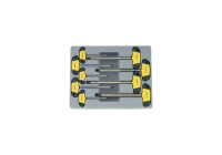 T-handle hex key set SAE 9 pieces