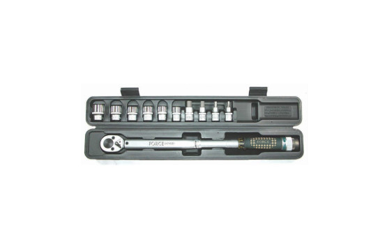 Force Torque wrench & socket set 1/2" 40-210Nm 11-piece