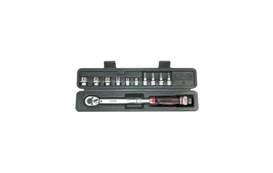 Force Torque wrench & socket set 3/8" 20-110Nm 11-piece