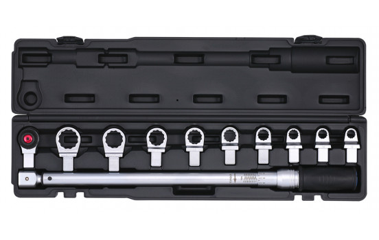 Torque wrench set 14x18 with ring inserts 68-340 Nm 11-pcs.