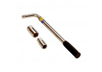Extendable wheel wrench 17/19/21 / 23mm