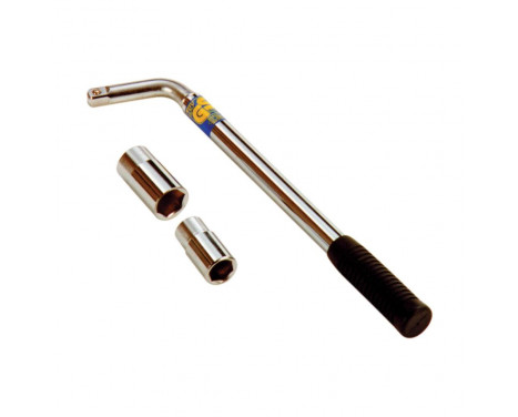 Extendable wheel wrench 17/19/21 / 23mm