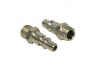 Adapter 1/4 male male thread 1 / 4inch 2 pieces