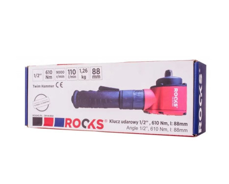 Rooks Impact wrench, straight 1/2", 610 Nm, L: 88 mm, Image 3