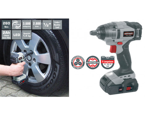 Battery impact wrench 260Nm 18V, Image 5