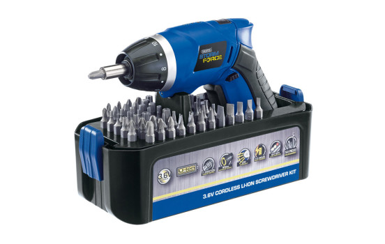 Draper Cordless screwdriver set 3.6V
