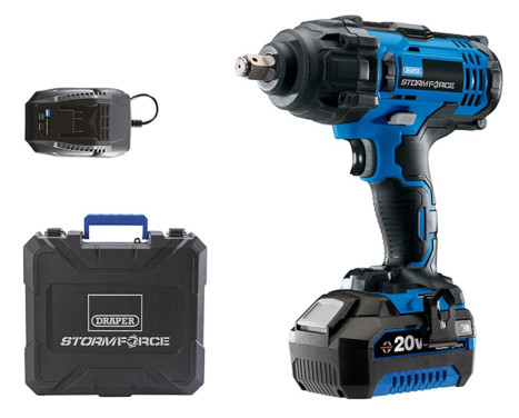 Draper Impact wrench 20V incl. battery + charger