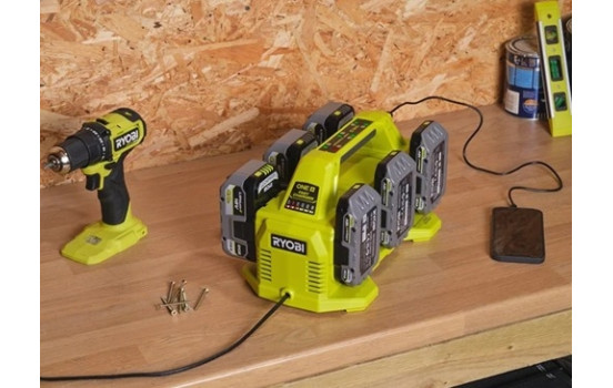 Ryobi ONE+ 18V 6-port charger, Image 3