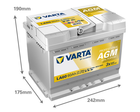 Varta PROFESSIONAL AGM 840060068 battery, Image 2