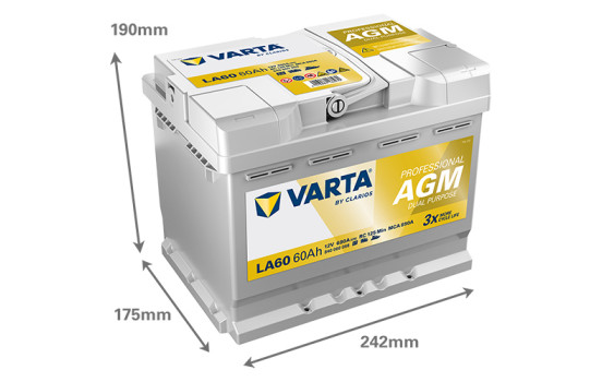 Varta PROFESSIONAL AGM 840060068 battery, Image 2