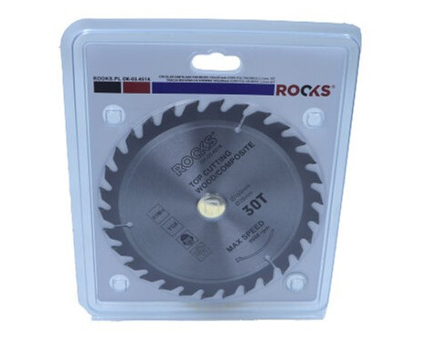 Rooks Circular saw blade for wood 165x20 mm, thickness 2.2 mm, 30t
