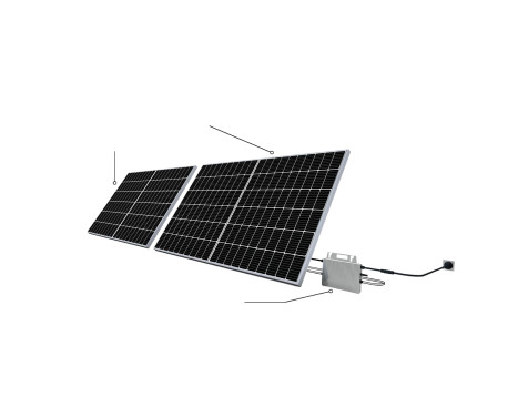 Absaar Solar panels 600W incl. cable and mounting, Image 4