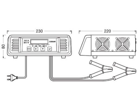 Battery charger OSRAM BATTERYcharge PRO 30A, Image 3