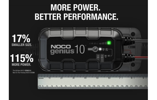 Noco Genius Smart Battery Charger G10EU 6V and 12V 10-Amp (EU plug), Image 14