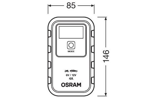 Osram battery charger 6/12 volt 4 amp, Image 8