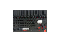 Force 1/2" Impact Socket and Wrench Set 57 Piece (EVA)