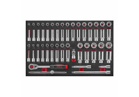 Force 1/2" Socket and Wrench Set 66 Pieces (EVA)