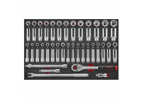 Force 1/2" Socket and Wrench Set 68 Pieces (EVA)