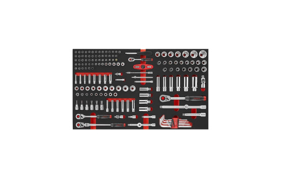 Force 1/4", 3/8" & 1/2" Socket and Wrench Set 162 Piece (EVA)