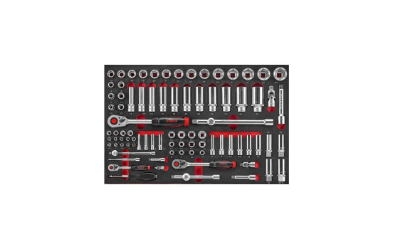 Force 1/4", 3/8" & 1/2" Socket and Wrench Set 88-piece (EVA)